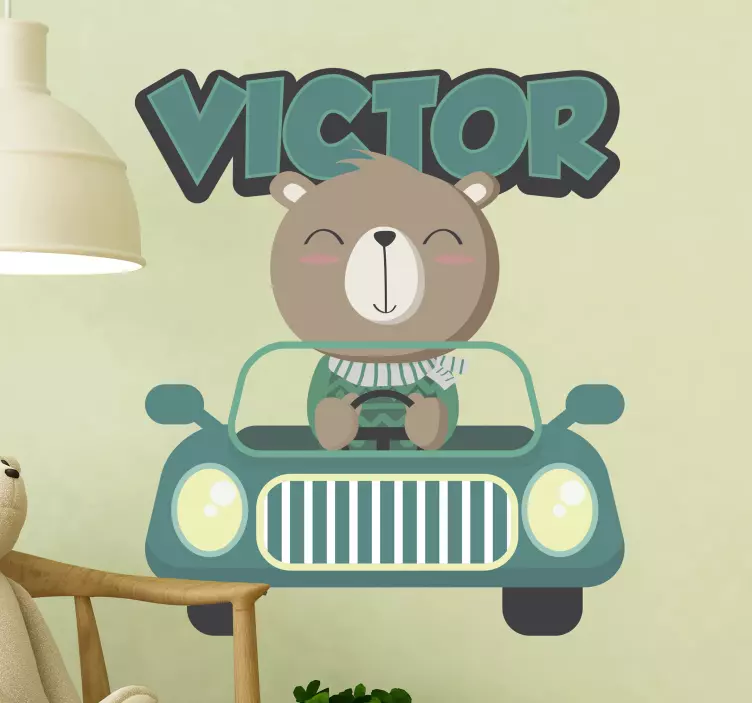 个性化汽车文字墙贴 - TenStickers