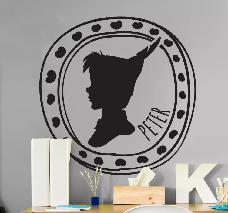 个性化儿童肖像墙贴 - TenStickers