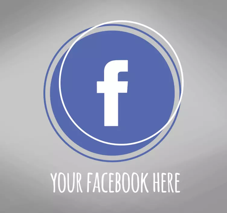 个性化圈子facebook窗口贴纸 - TenStickers