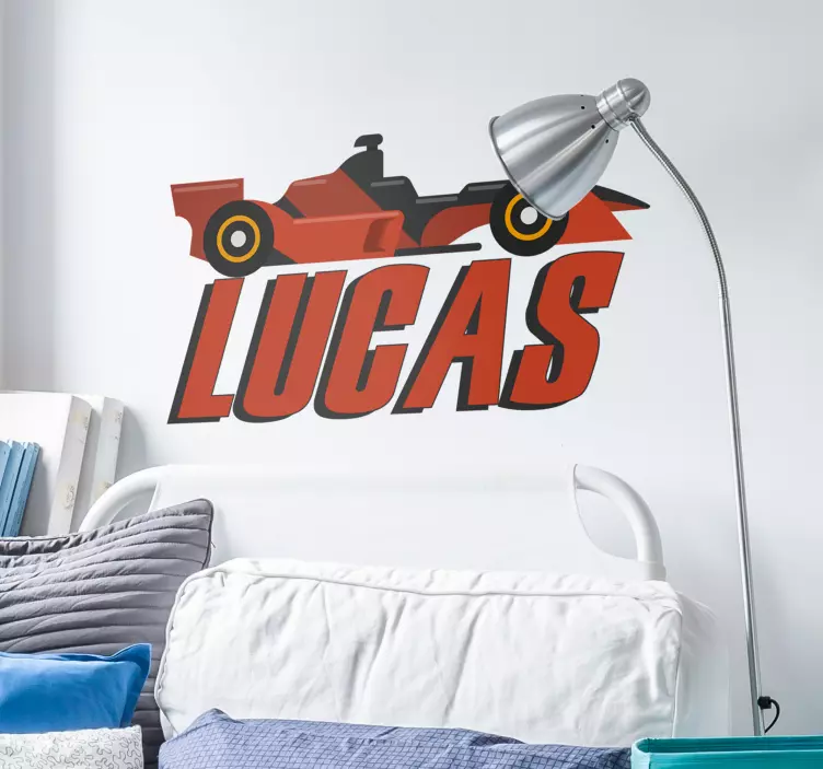 个性化的f1汽车墙贴 - TenStickers