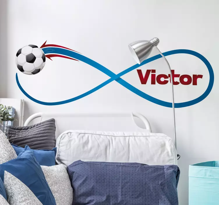 个性化无限足球贴纸 - TenStickers