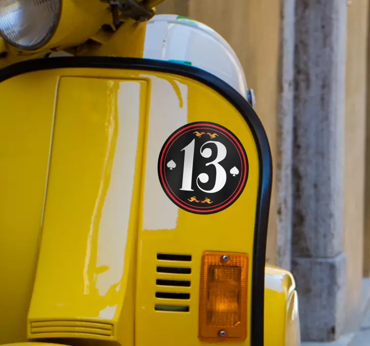 个性化车号贴纸 - TenStickers