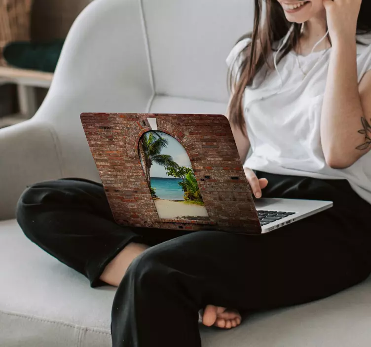 可个性化的 3d 拱形笔记本电脑皮肤 - TenStickers