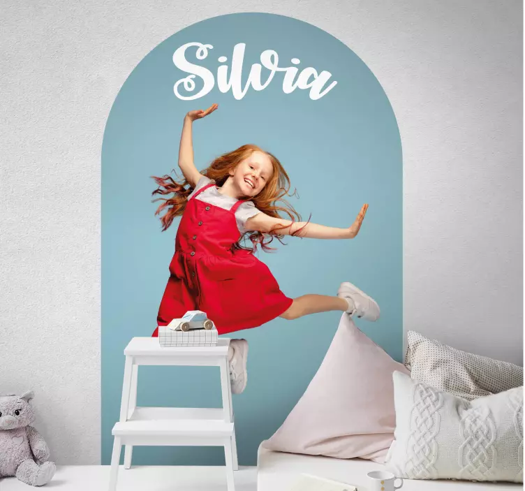 个性化拱形乙烯基墙贴 - TenStickers