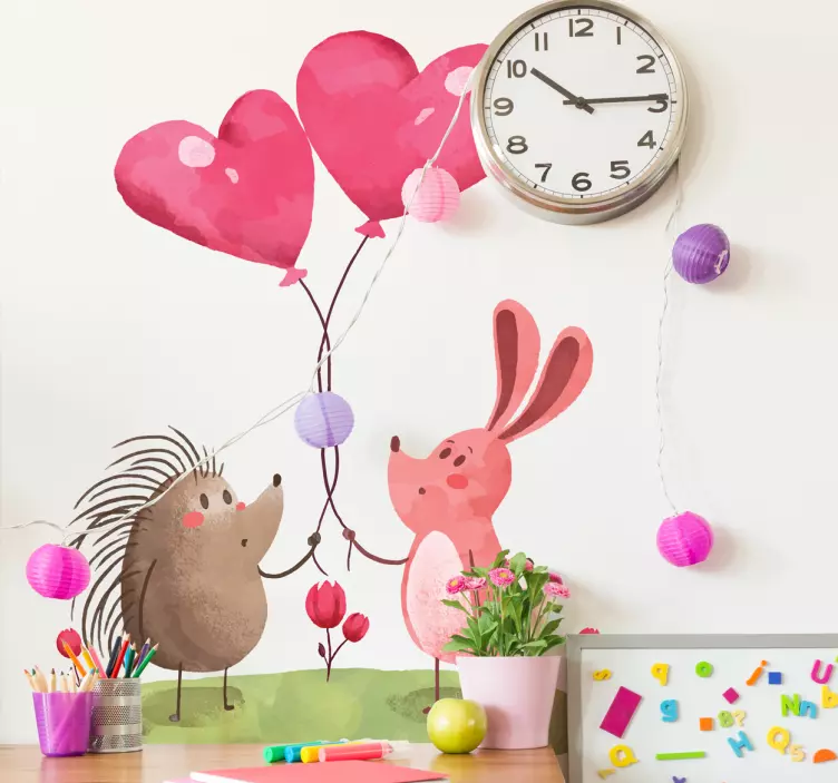 动物贴画 可爱的动物伙伴 - TenStickers