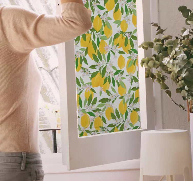 动物贴画生动柠檬图案 - TenStickers