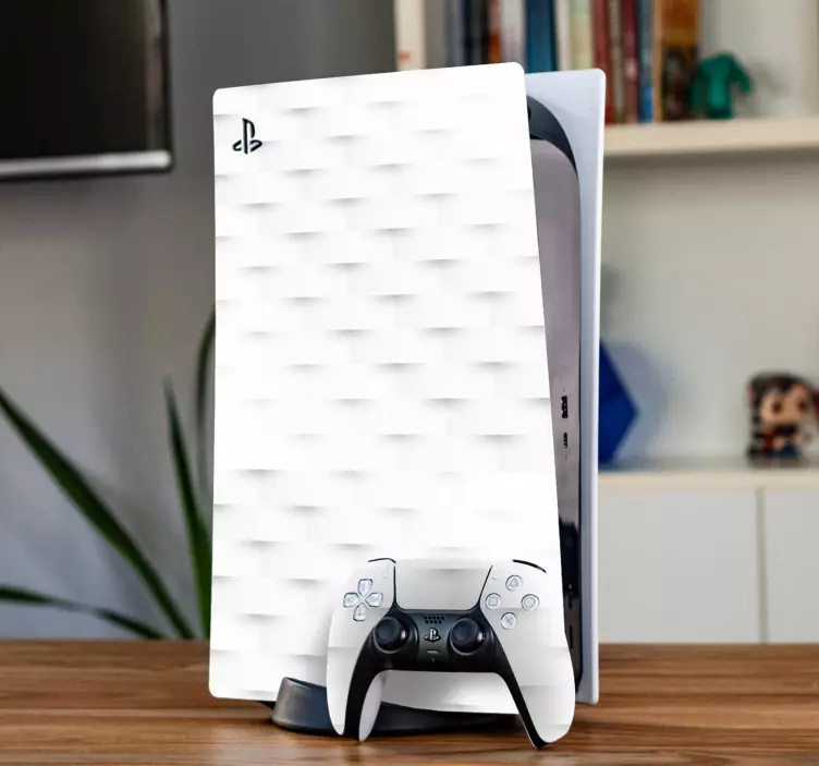 多边形纸风格背景ps5贴纸 - TenStickers