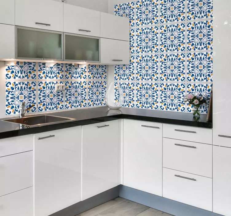 葡萄牙掐丝瓷砖贴纸 - TenStickers