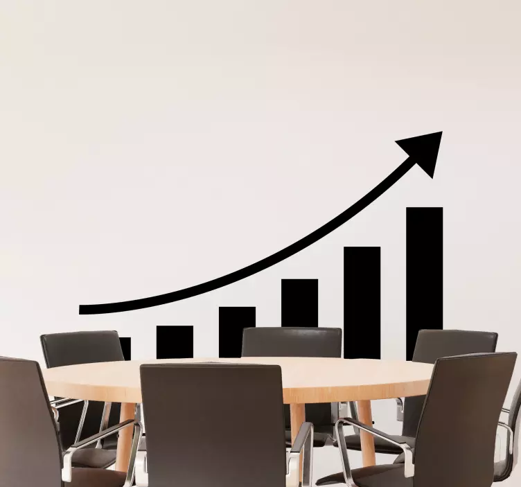 积极的商业图表贴纸 - TenStickers