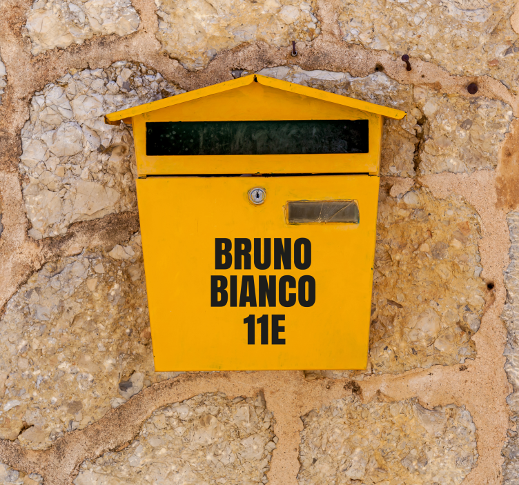 信箱贴纸 1 英寸邮箱信件 - TenStickers