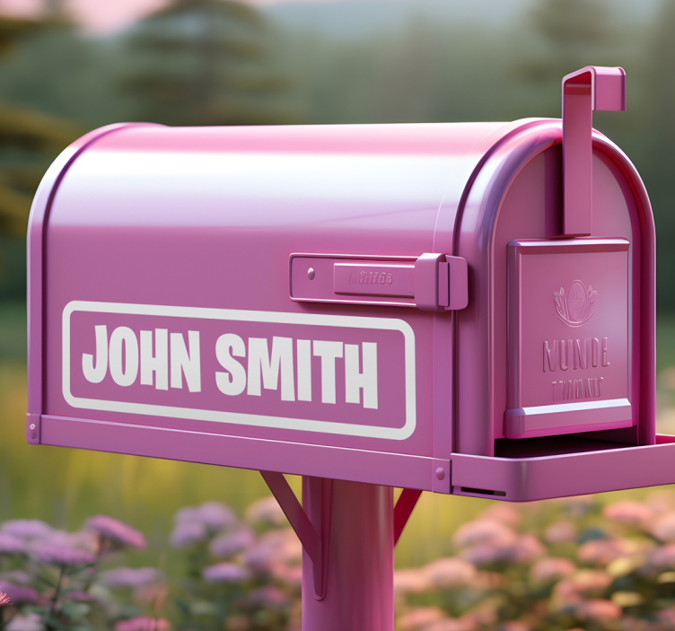 信箱贴纸 定制 1 英寸邮箱字母 - TenStickers