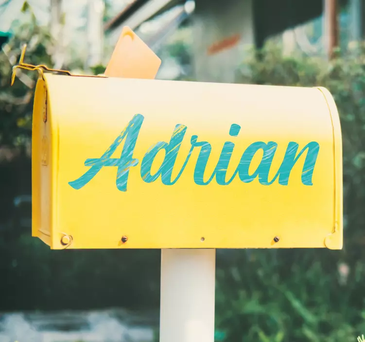 信箱贴纸可定制经典名称 - TenStickers