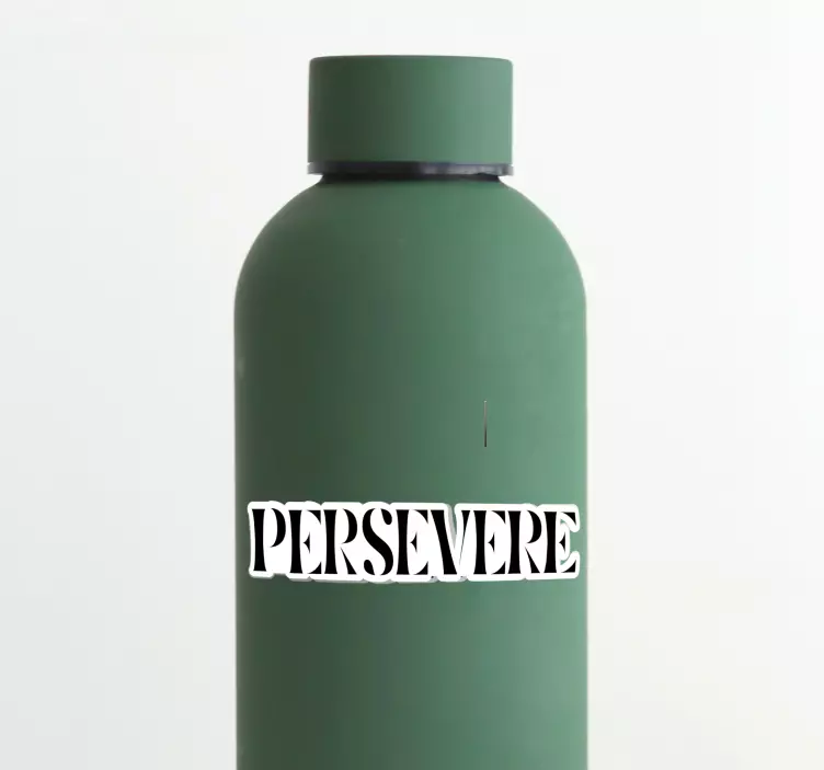 坚持励志名言贴纸 - TenStickers