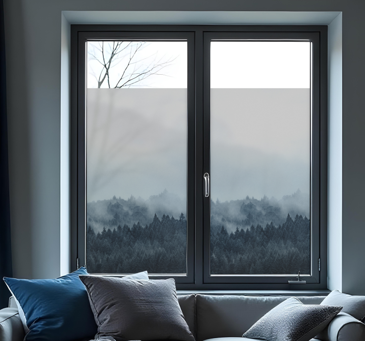 车窗贴纸雾霭森林 - TenStickers