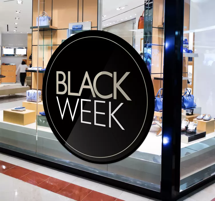 黑色促销周促销贴纸 - TenStickers