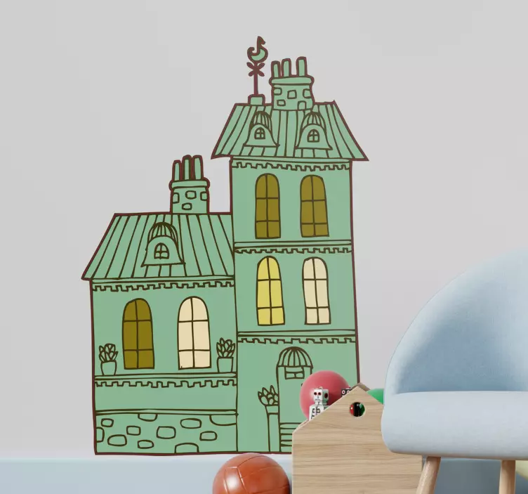 物业建筑图贴花 - TenStickers