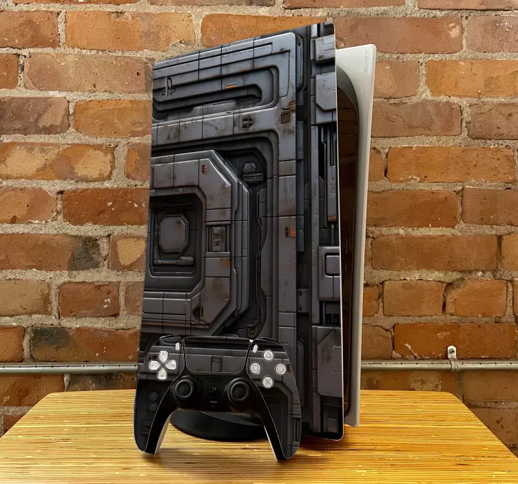 PS5的皮肤 宇宙飞船金属质感 - TenStickers