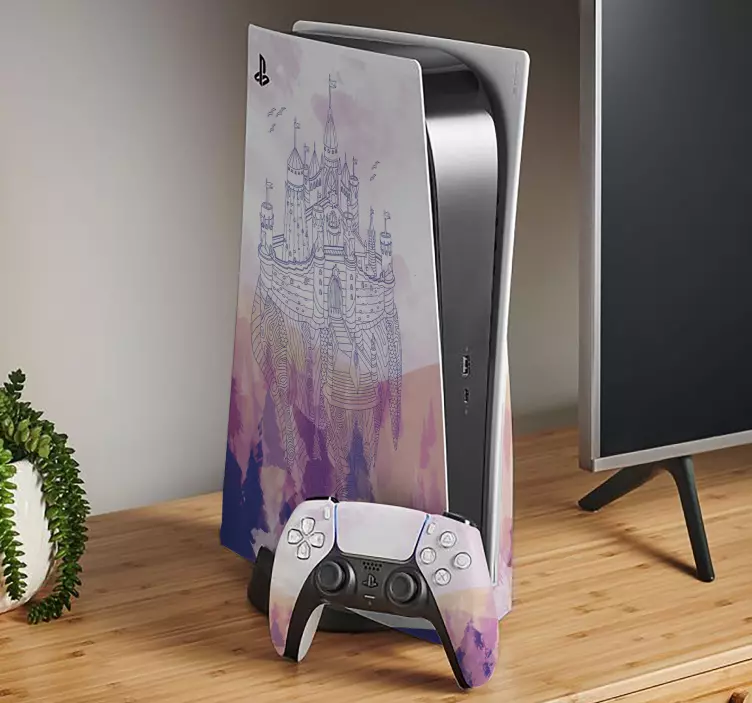 Ps5的皮肤城堡幻想主题 - TenStickers