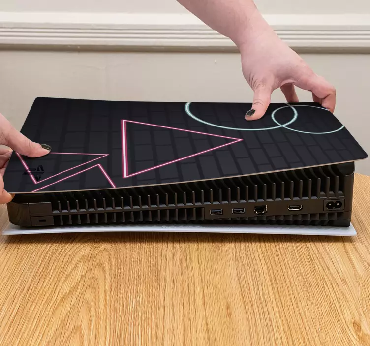 Ps5的皮肤，表面几何图形设计 - TenStickers