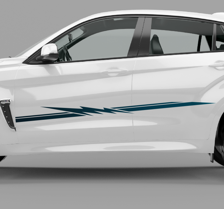 汽车赛车条纹汽车贴纸 - TenStickers