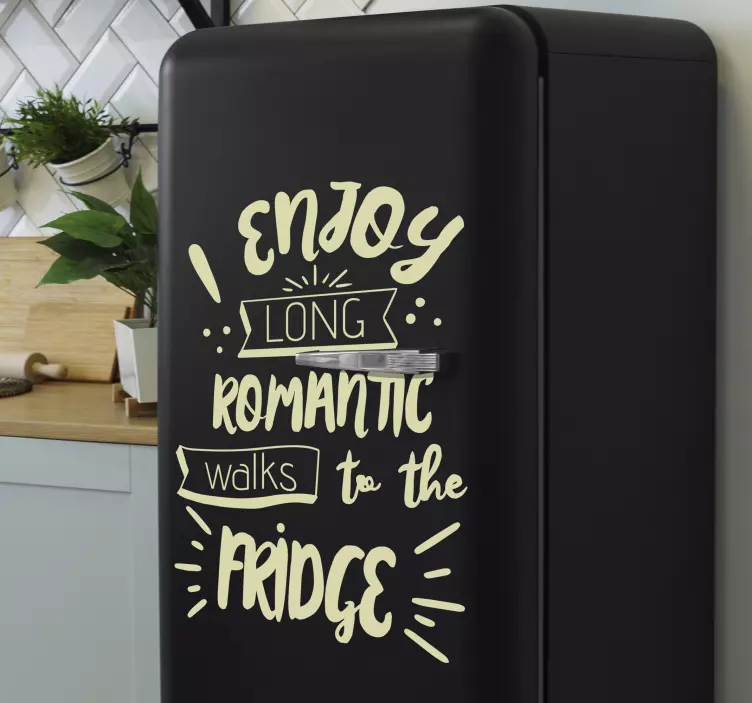 浪漫漫步到冰箱贴 - TenStickers