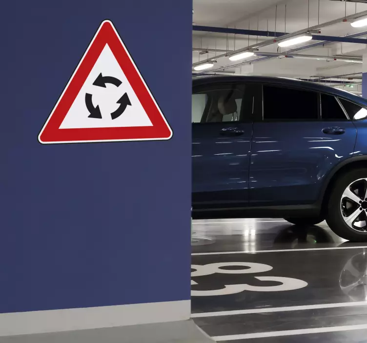 环形交通枢纽标志贴纸 - TenStickers