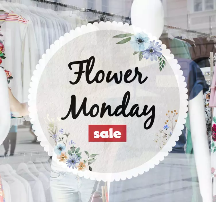 动物贴画 花卉销售公告 - TenStickers