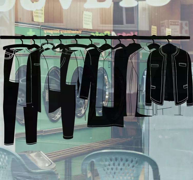 商店橱窗贴纸时尚悬挂展示 - TenStickers