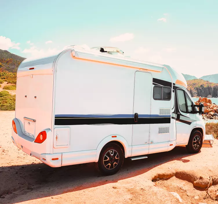 边带大篷车线贴纸 - TenStickers