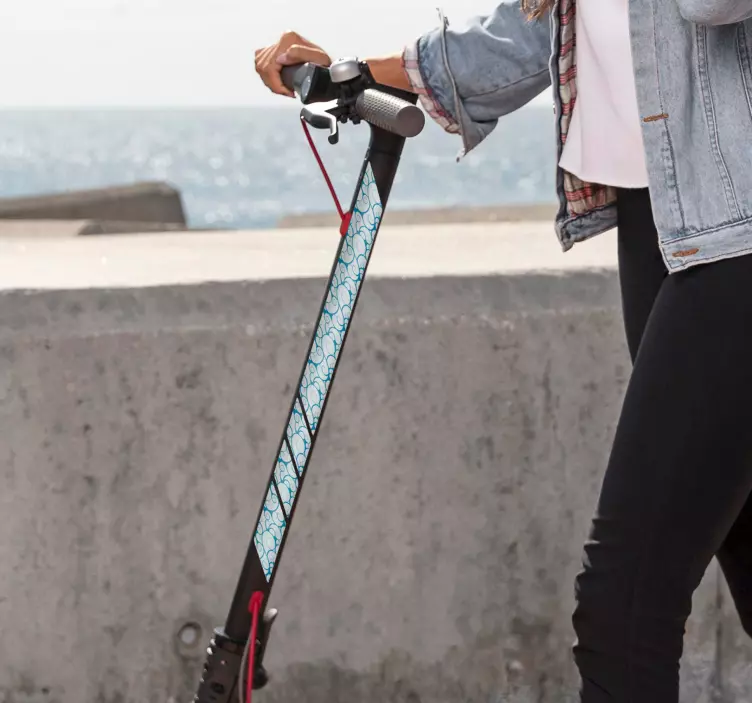 滑板贴纸 滑板浪潮模式 - TenStickers