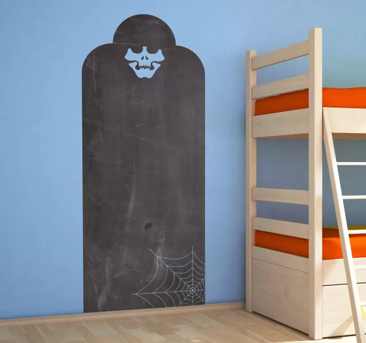 骷髅墓黑板贴 - TenStickers