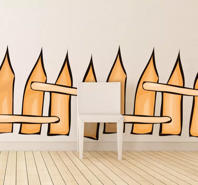 小栅栏孩子贴纸 - TenStickers