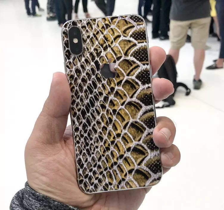 蛇纹理iphone贴纸 - TenStickers