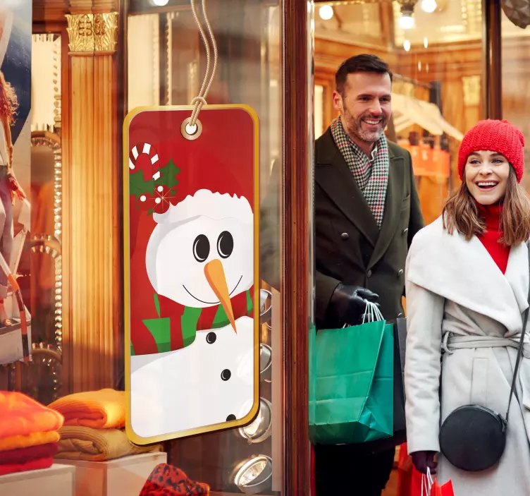 雪人标签贴纸 - TenStickers