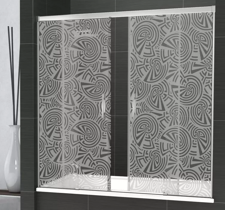 螺旋形淋浴贴纸 - TenStickers