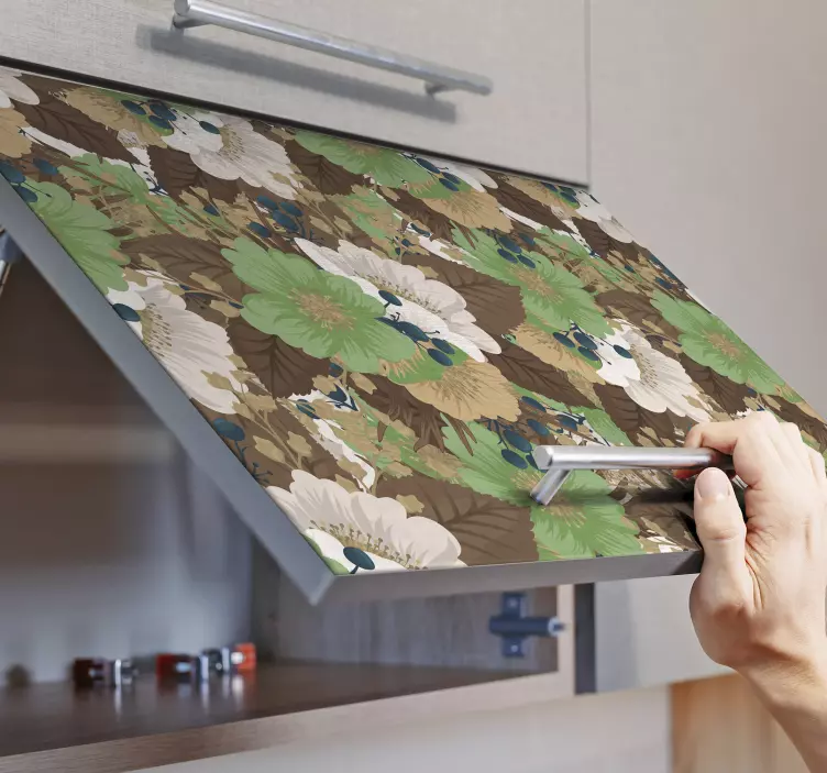 春季花束家具贴纸 - TenStickers