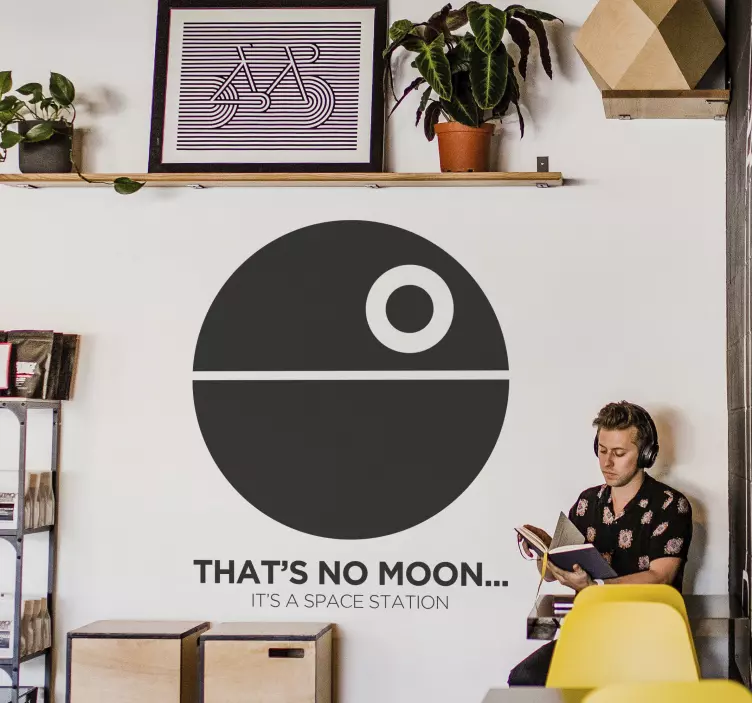 星球大战死亡之星墙贴 - TenStickers