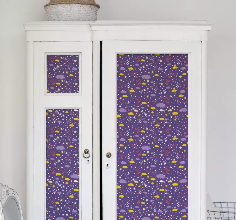 星星和云空间墙贴纸 - TenStickers