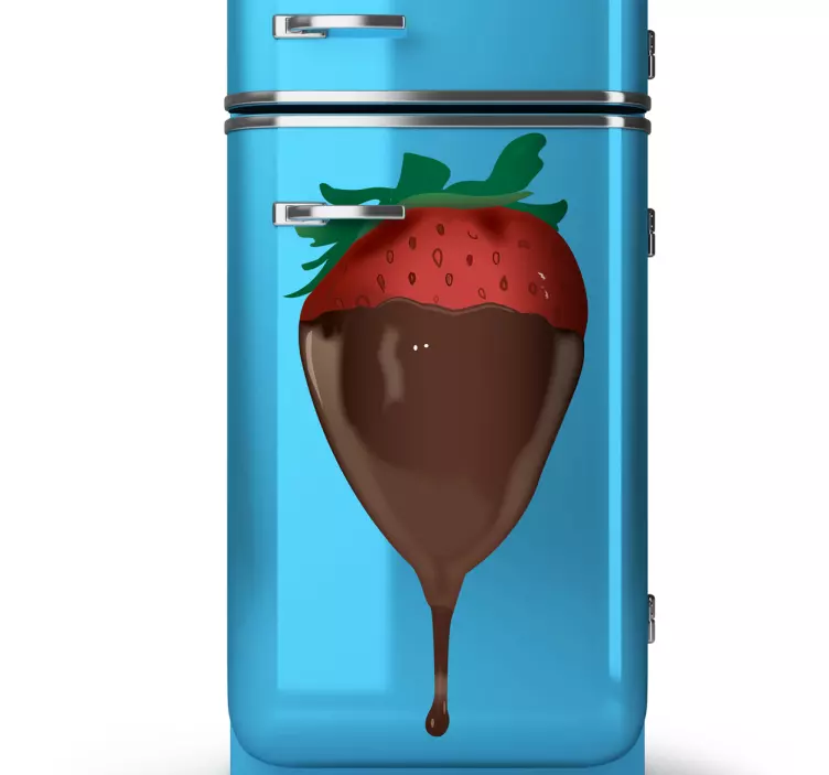 草莓和巧克力贴纸 - TenStickers