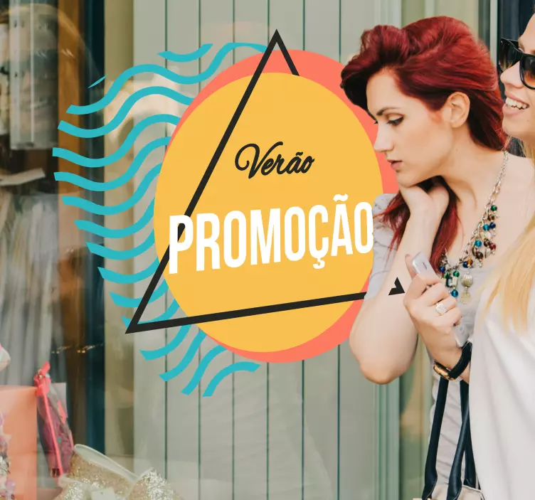 夏季促销橱窗销售贴纸 - TenStickers