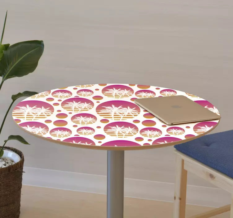 日落老式景观家具贴纸 - TenStickers