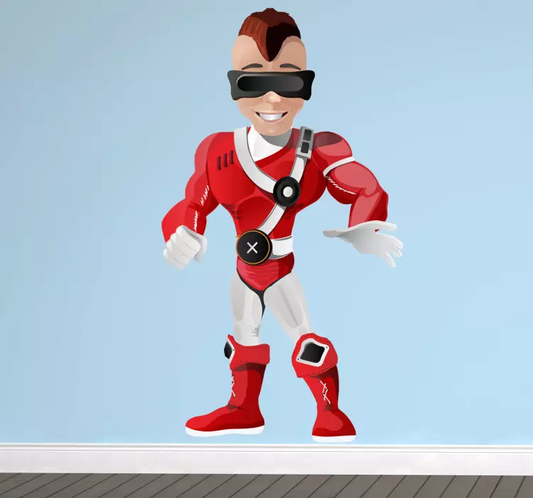 超人视觉英雄贴纸 - TenStickers