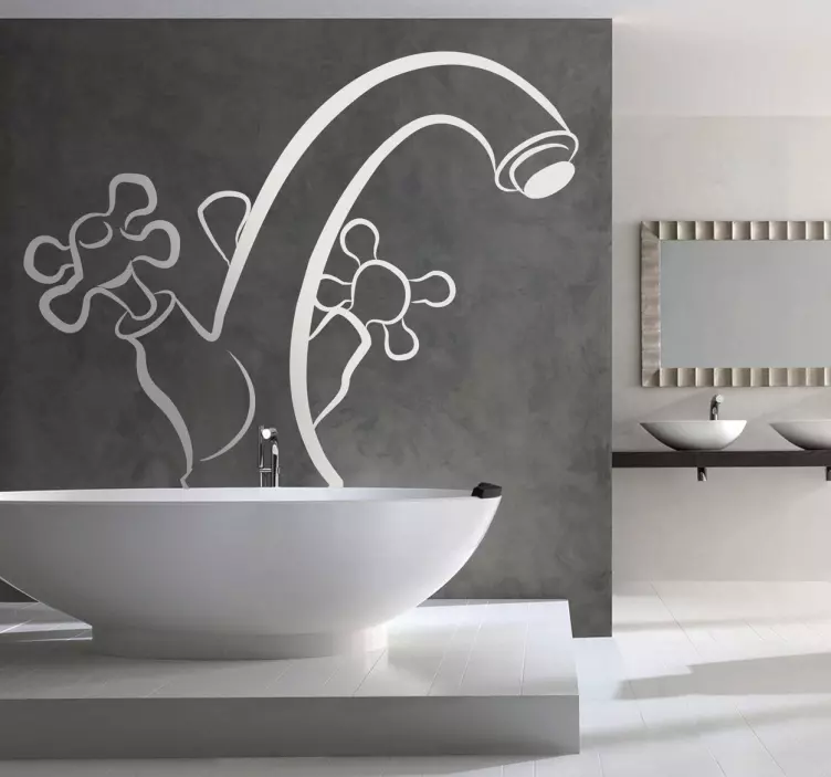 水龙头浴室贴纸 - TenStickers