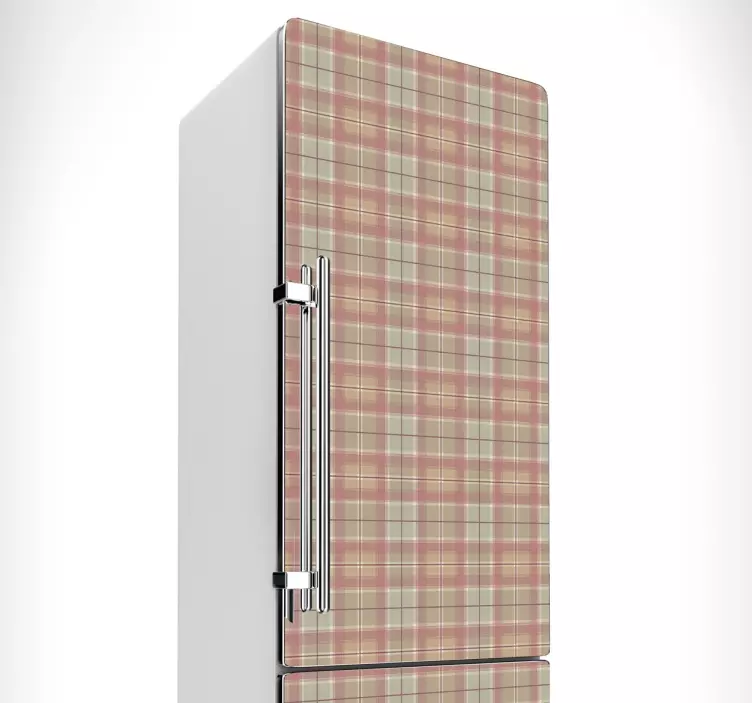 格子呢质地冰箱贴纸 - TenStickers
