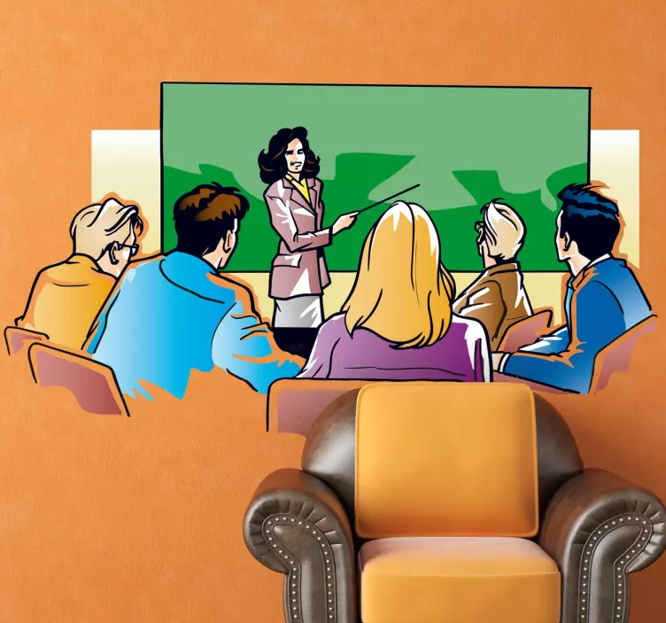 老师演讲课贴纸 - TenStickers