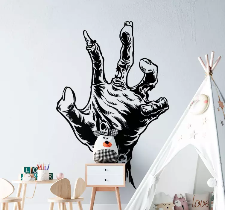 棒极了的木乃伊手万圣节贴纸 - TenStickers