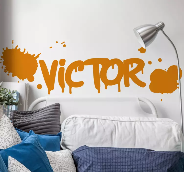 文字贴纸房间名称定制 - TenStickers