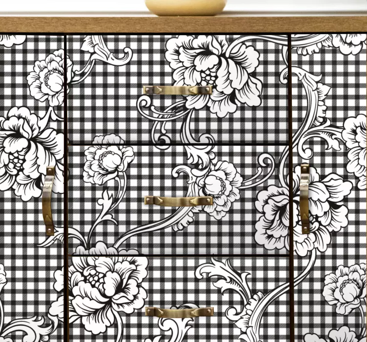 纹理贴纸 精致的花束 - TenStickers