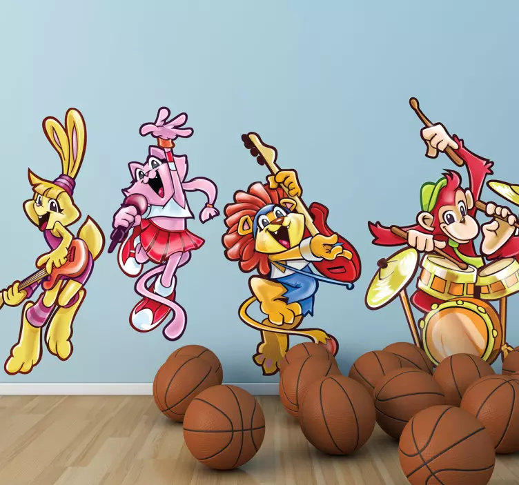 肛门音乐家墙贴花 - TenStickers