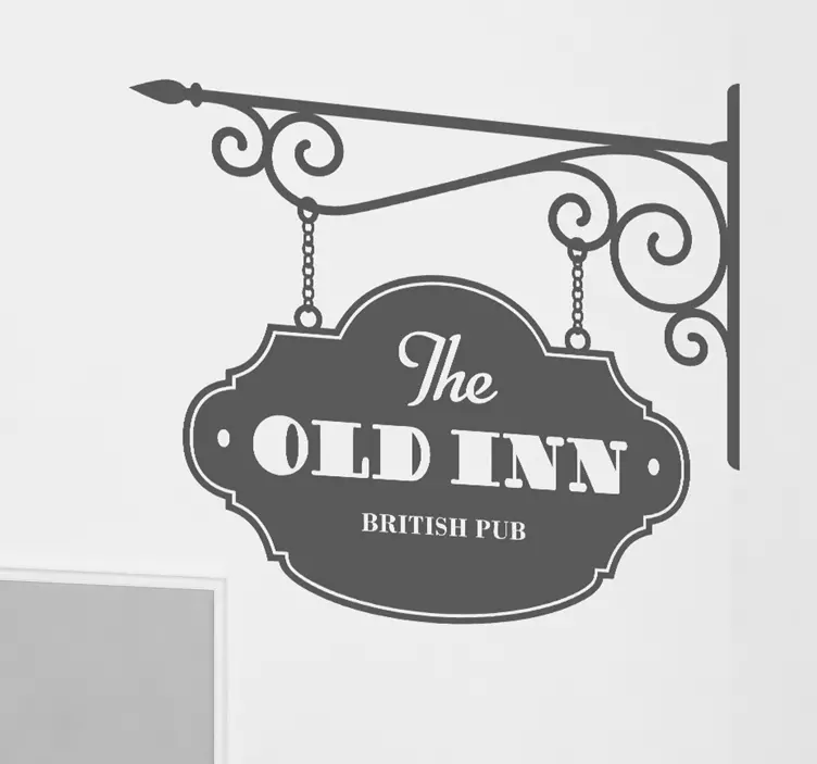 老客栈酒吧贴纸 - TenStickers